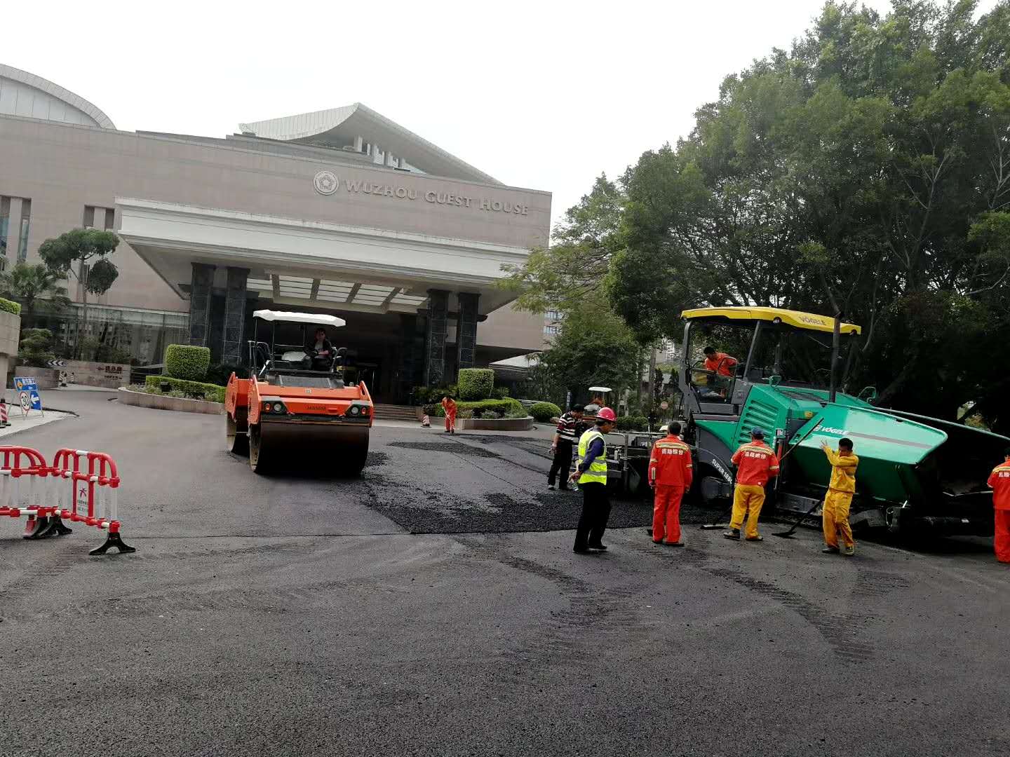 沥青底层施工案例